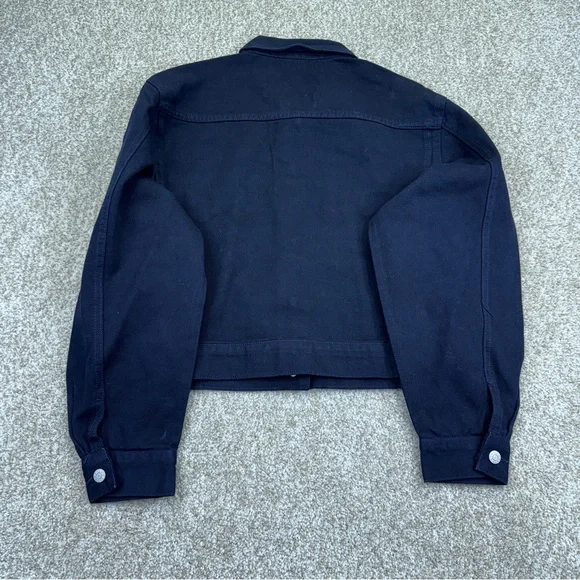 VTG Denim Jeans Jacket Blue Womens Size M Crop USA Made - Picture 3 of 9